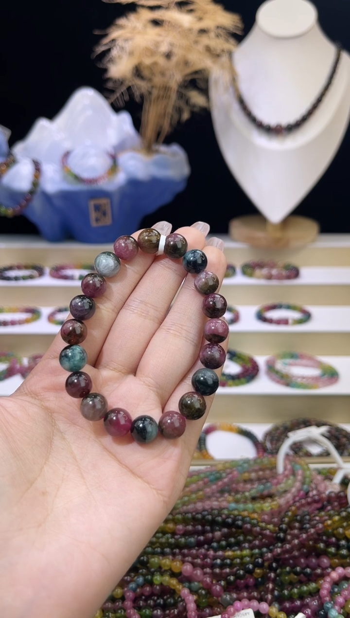 【闪购商品】碧玺/未镶嵌9mm+碧玺单圈多样性发货