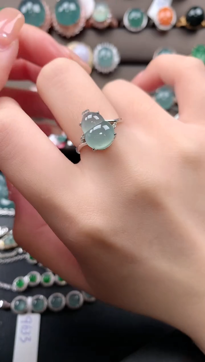 【闪购商品】翡翠戒指银S925镶嵌51241412