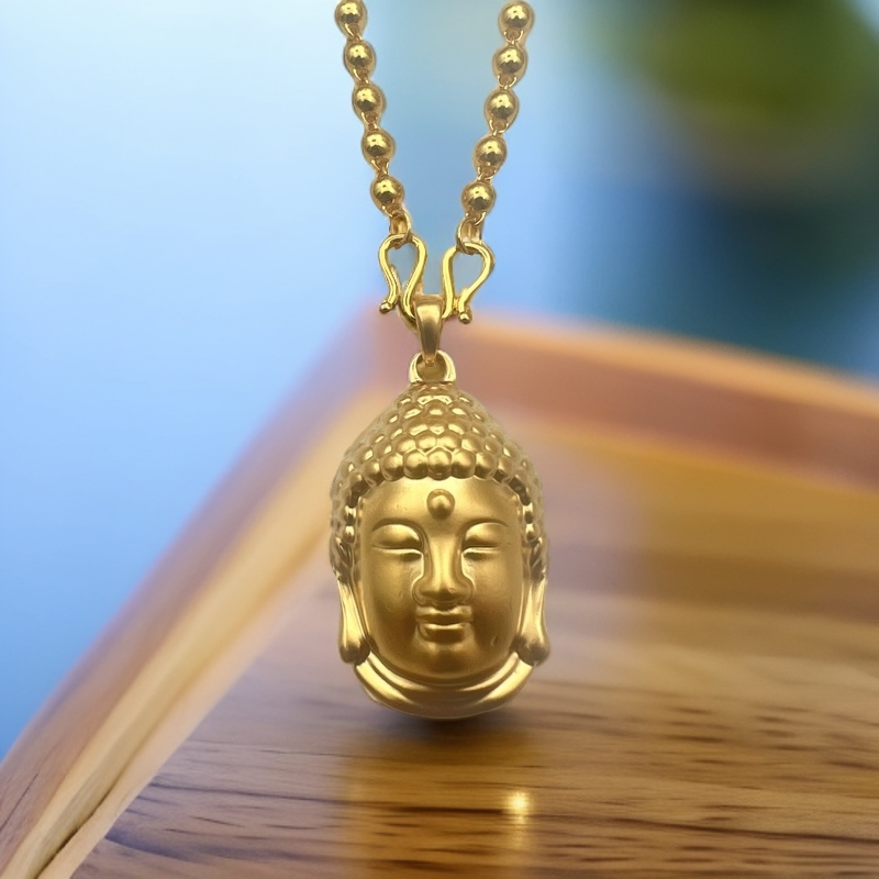 {七七专属】精美复古风女士合金佛头吊坠DZ612199