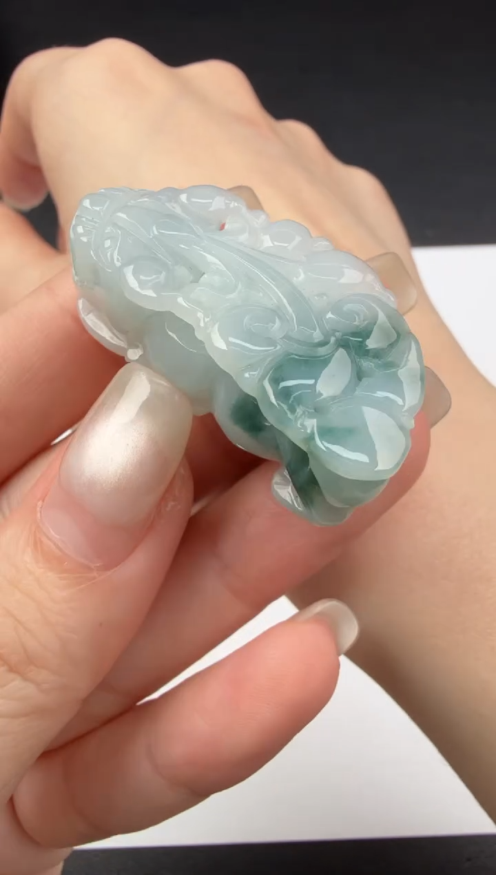 吊坠(不含链)未镶嵌翡翠翡翠饰品-19