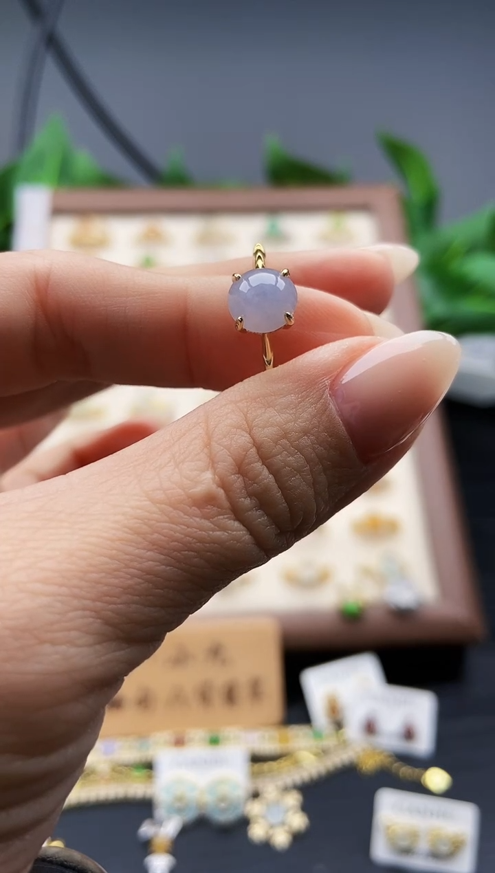 银S925镶嵌翡翠耳饰12