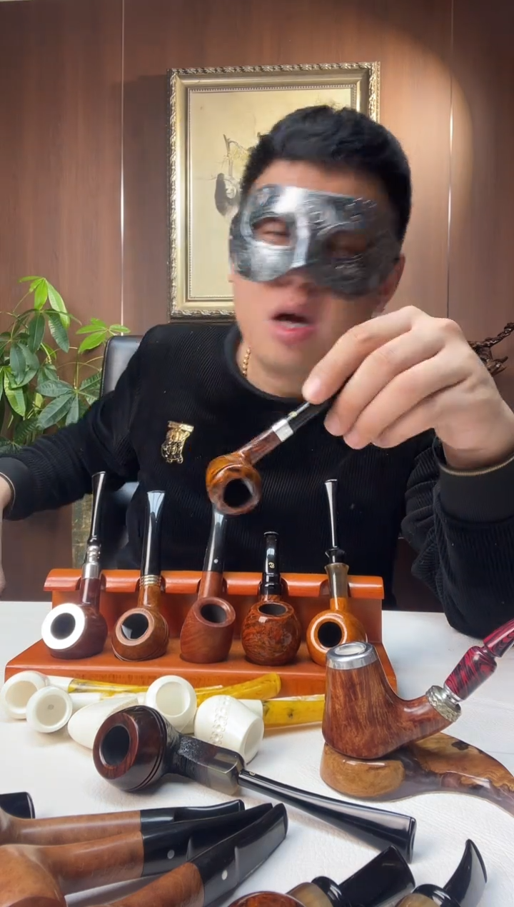 石楠木纯手工意大利石楠木烟斗