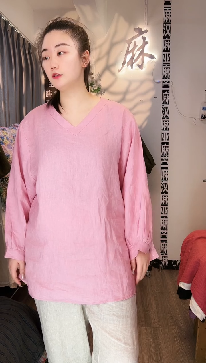 亚麻汉麻苎麻大码女装。