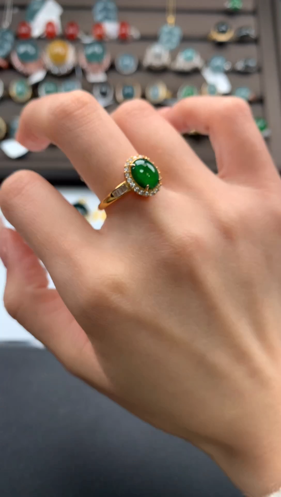 【闪购商品】翡翠戒指银S925镶嵌3123213