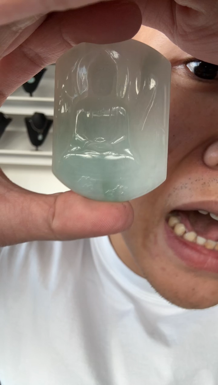 翡翠未镶嵌颈饰天然翡翠A货孤品一件