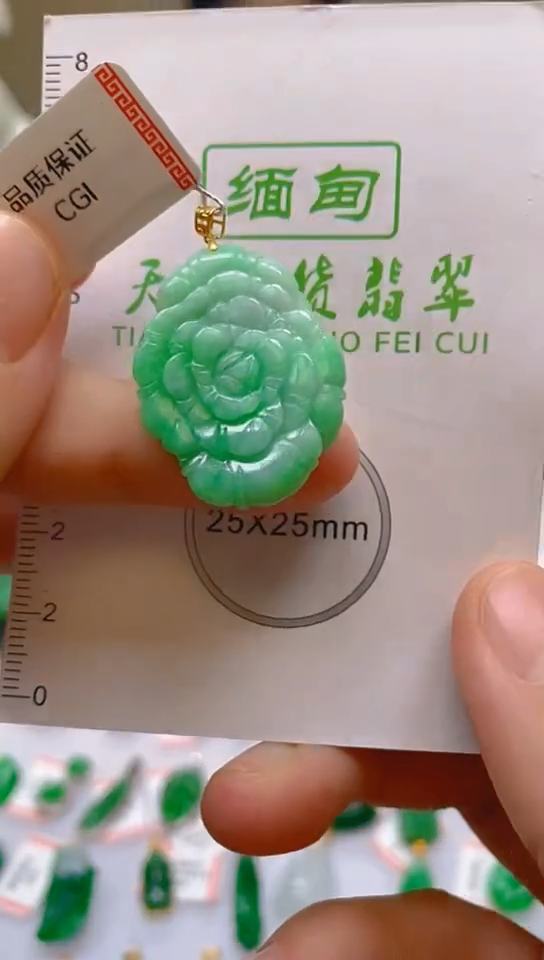 【闪购商品】翡翠颈饰18K金镶嵌新号开播，全场乱卖