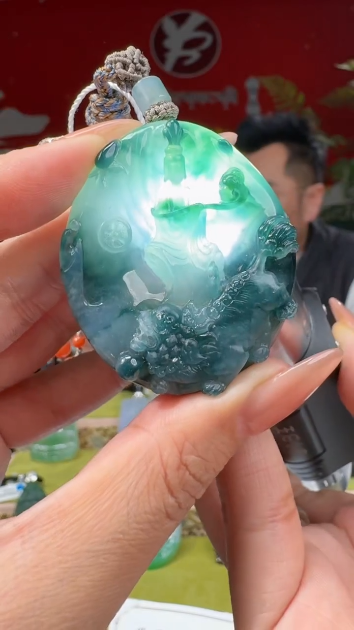 【闪购商品】翡翠颈饰未镶嵌082  /天然a货翡翠