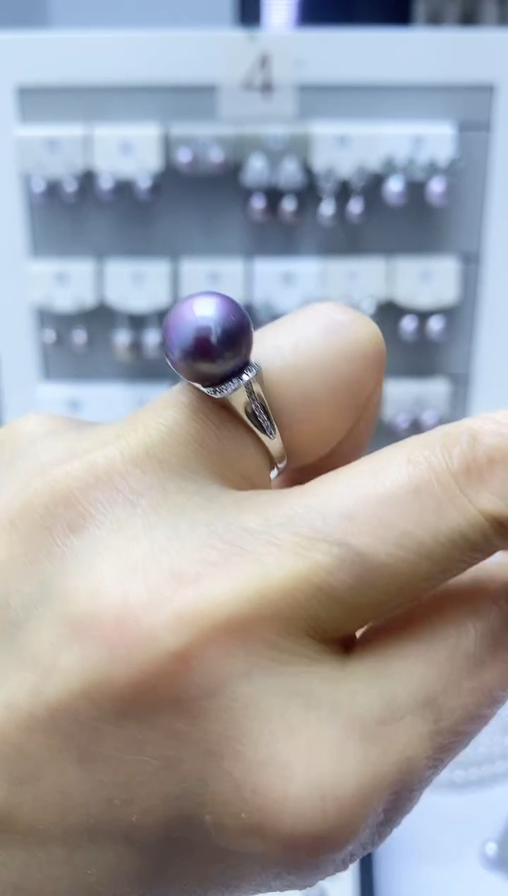 【闪购商品】淡水珍珠戒指银S925镶嵌戒指