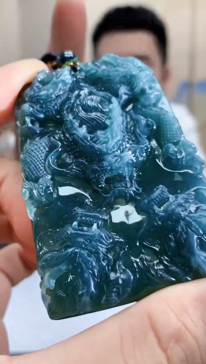 定制翡翠未镶嵌5028bb-毛货挂件72