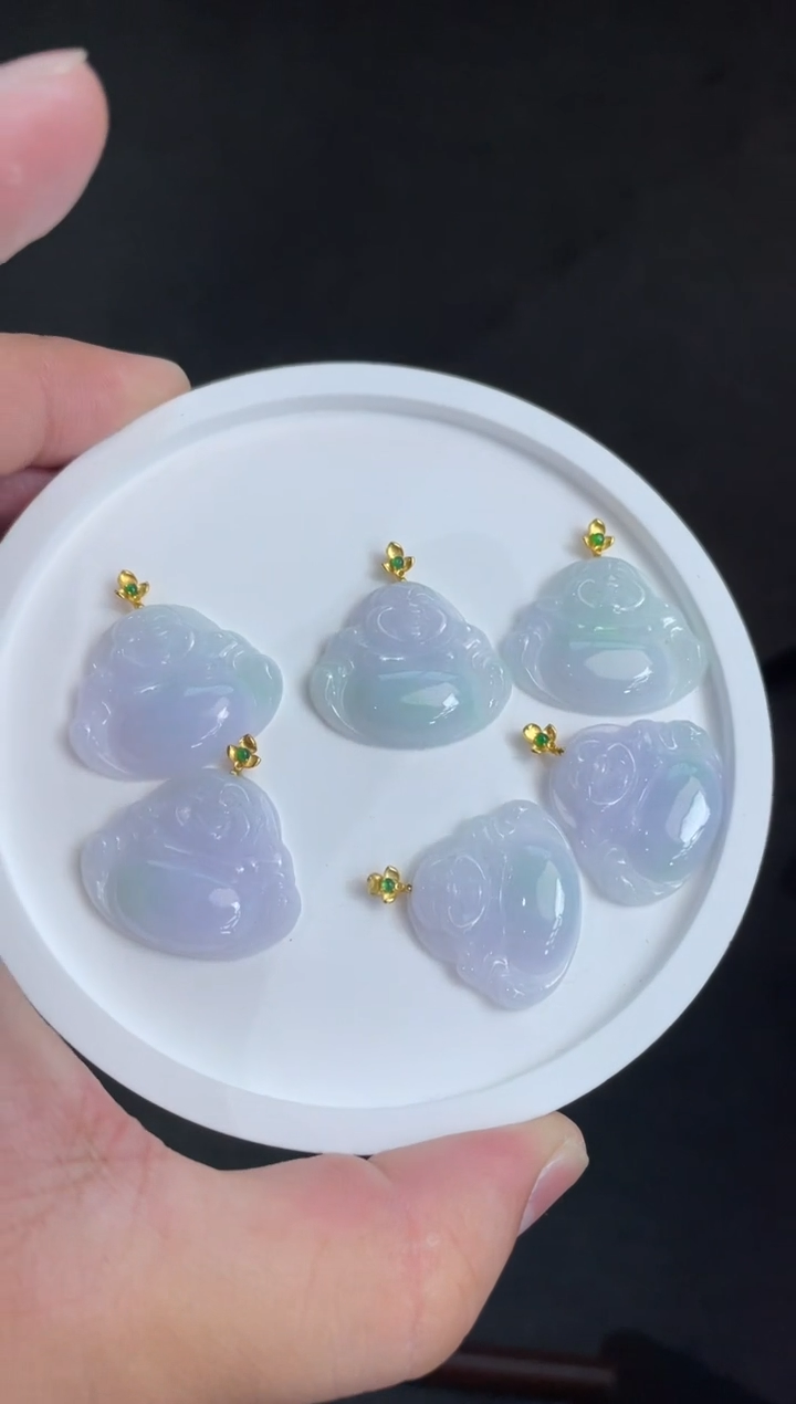 颈饰18K金镶嵌翡翠DDJ65711/多样性发一件