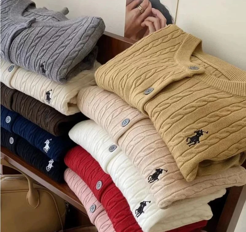 【现货】早秋显瘦百搭宽松秋冬长袖针织衫外穿洋气软糯麻花毛衣女