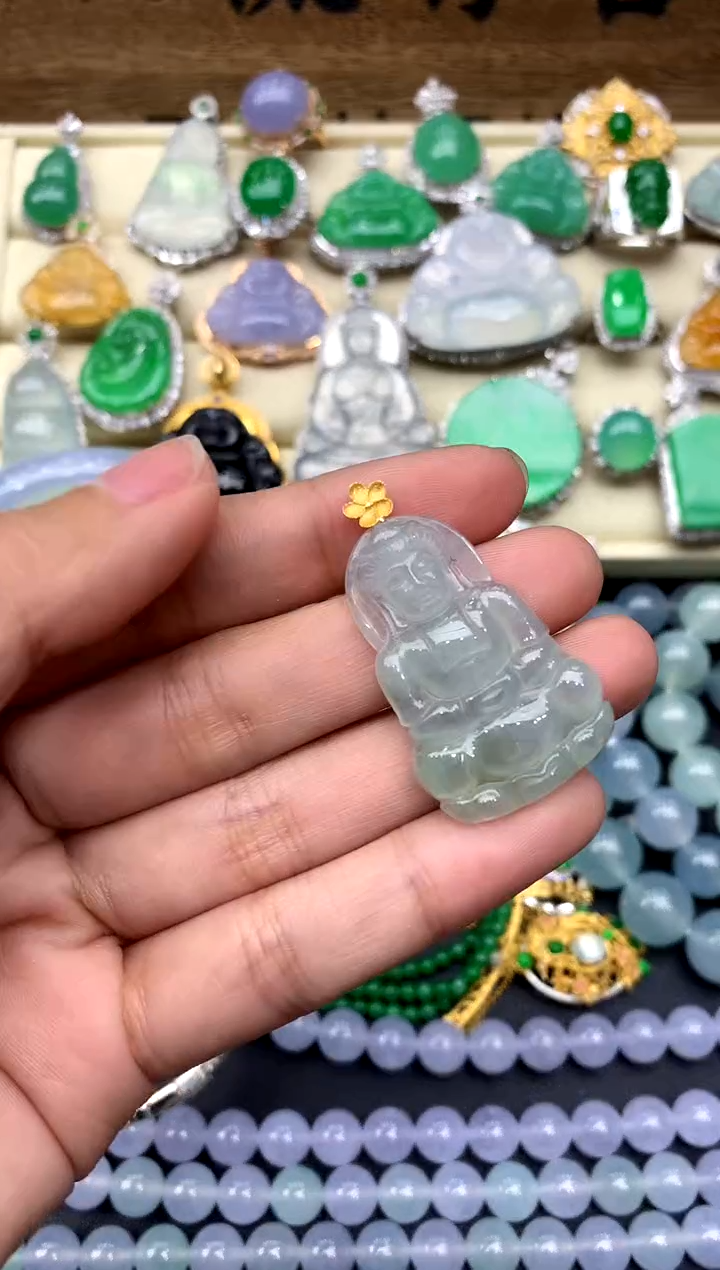 【闪购商品】翡翠颈饰18K金镶嵌73-中国好珍宝
