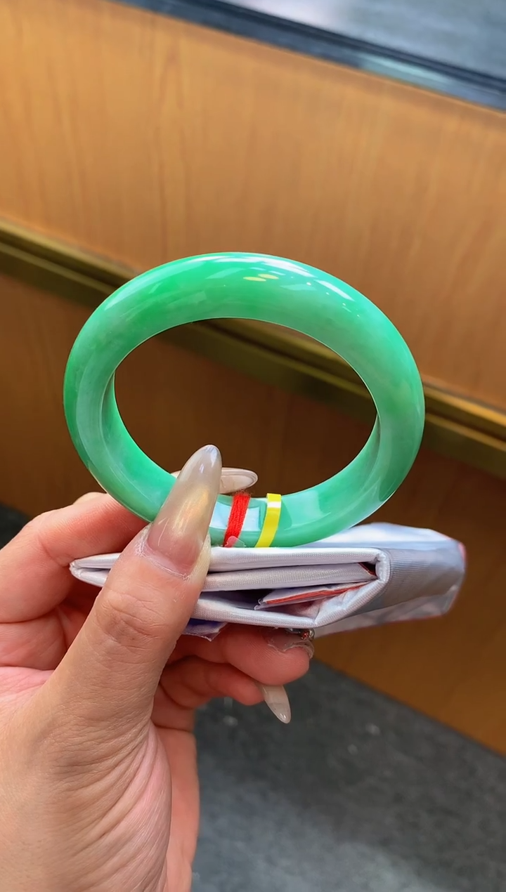 未镶嵌手镯翡翠-F46-正圈55