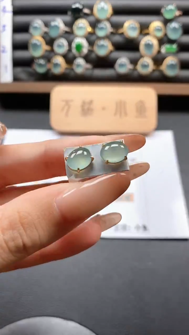 银S925镶嵌戒指翡翠5115