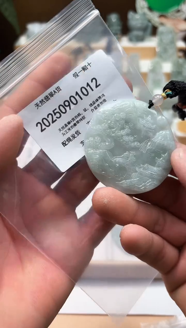 颈饰未镶嵌翡翠天然缅甸翡翠A货1128