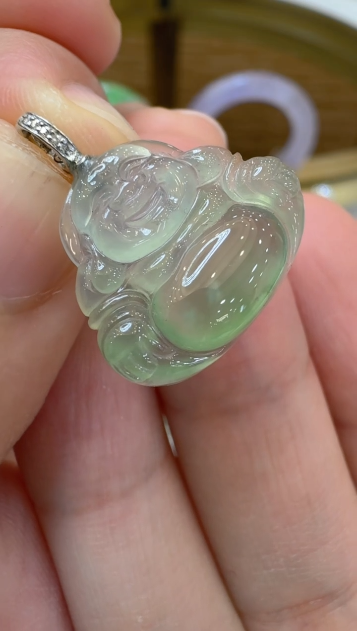 【闪购商品】翡翠吊坠(不含链)18K金镶嵌多样性团购发一件