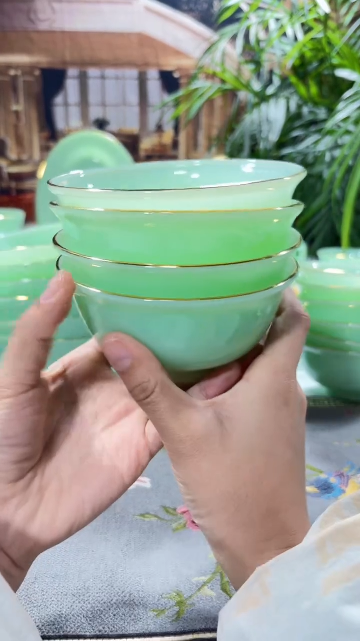 【闪购商品】0...4.5英寸玉瓷碗4个口径11.5厘米 