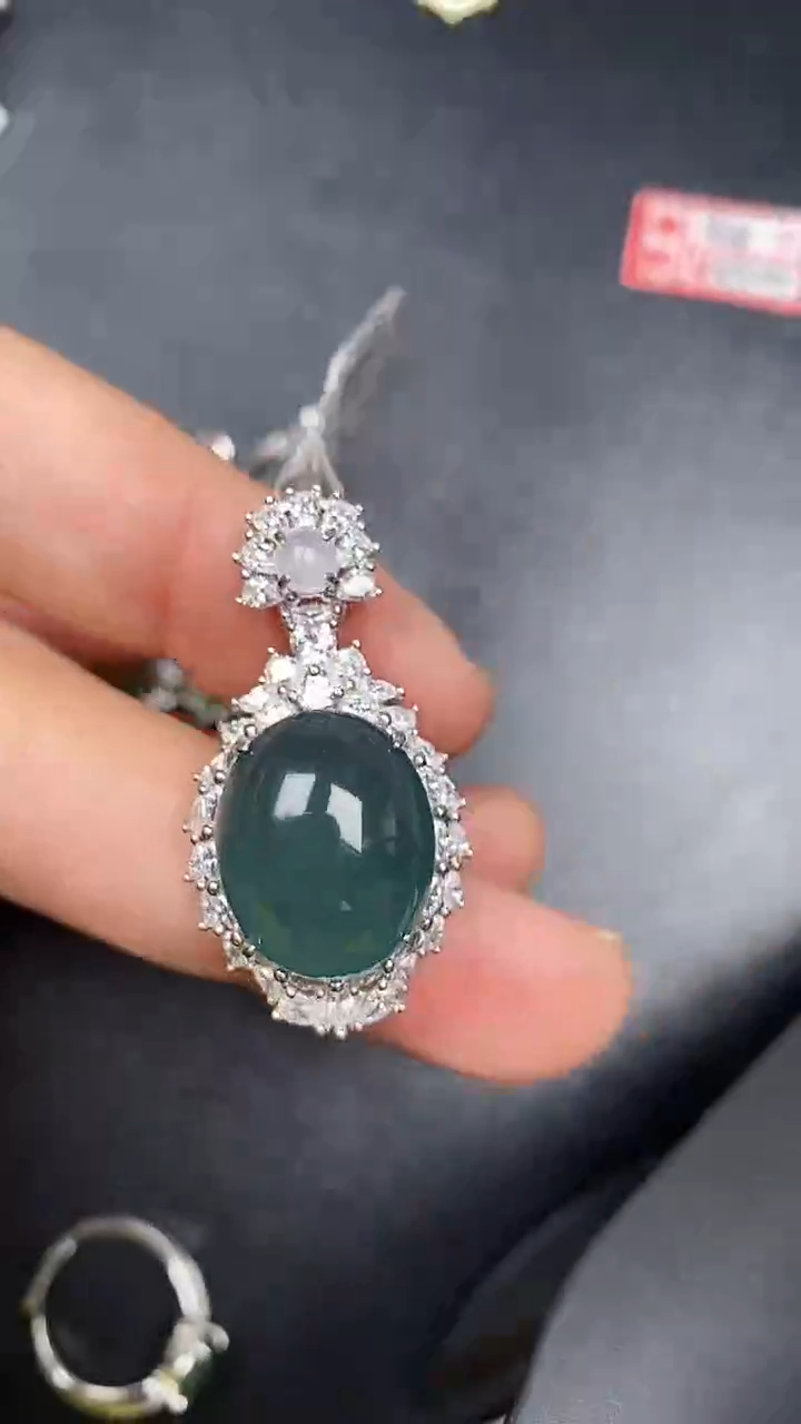 银S925镶嵌戒指翡翠1440