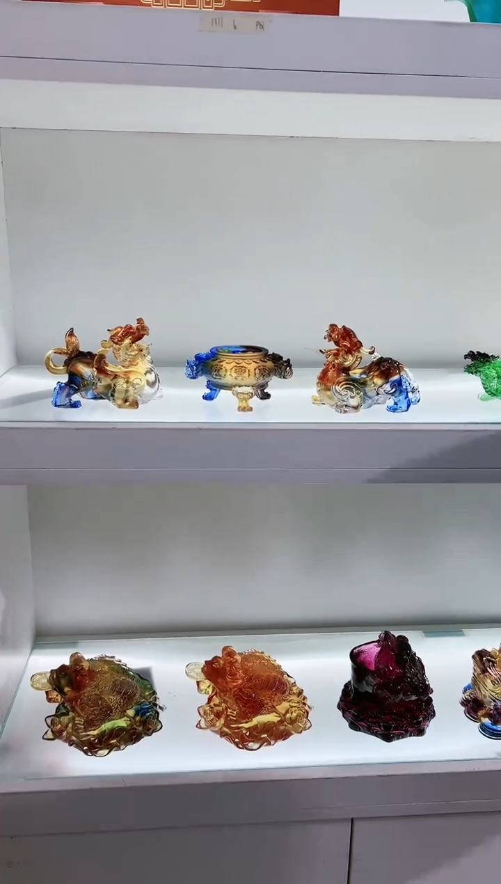 【闪购商品】茶宠古法琉璃貔貅加聚宝盆