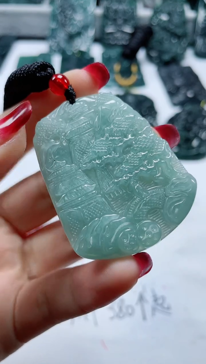 【闪购商品】翡翠颈饰未镶嵌多样性发货一件发货-大山水