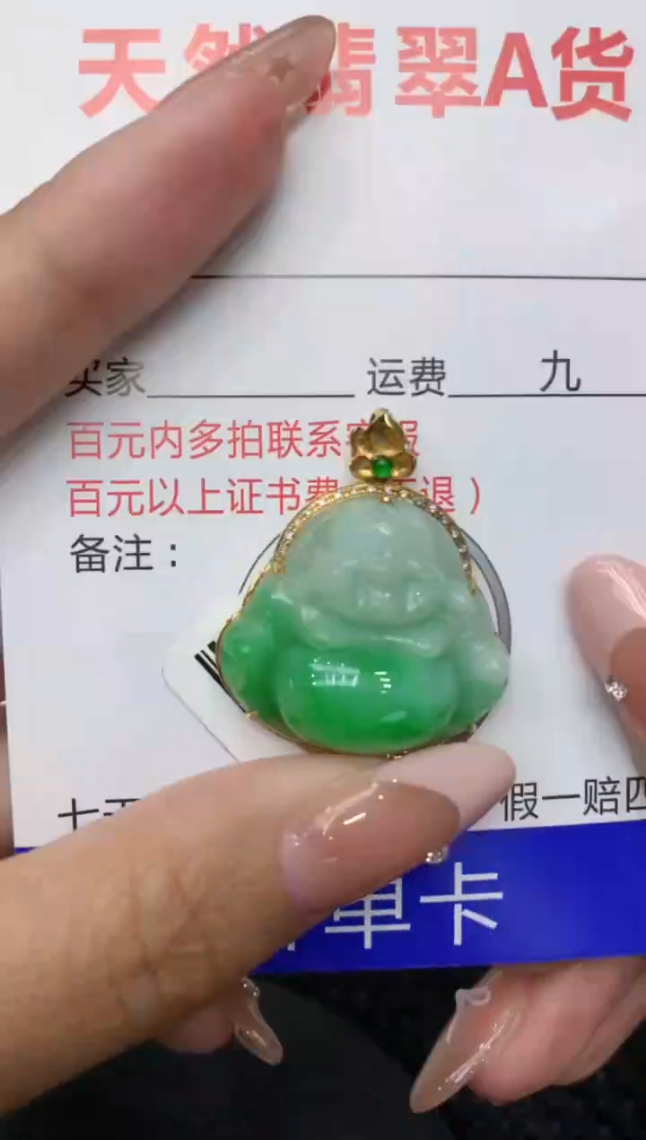 【闪购商品】翡翠颈饰18K金镶嵌111111111