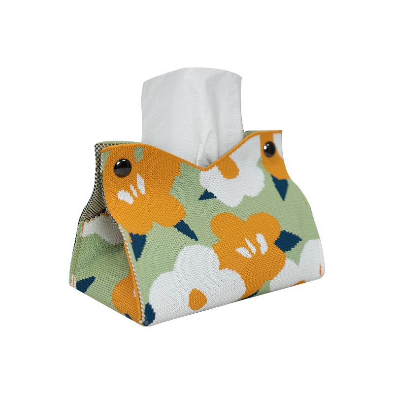 VZCK精美飞织花朵图案收纳包纸巾包