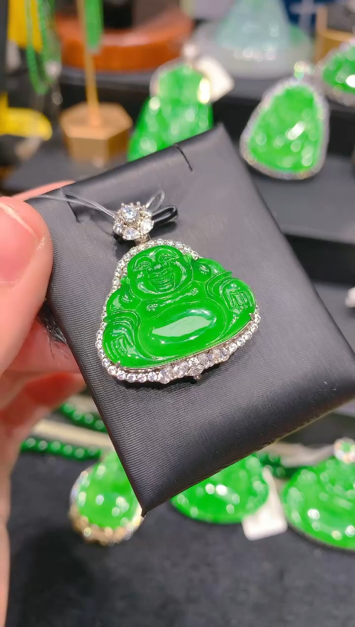 【闪购商品】翡翠颈饰银S925镶嵌57一季
