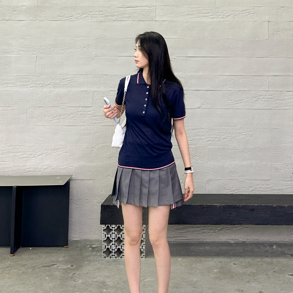 TB撞色条纹POLO短袖(X-T2-YJ4041173)