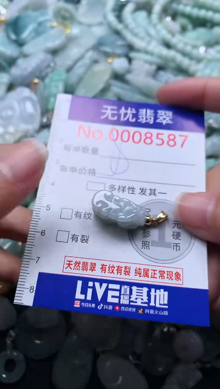 颈饰未镶嵌翡翠8587