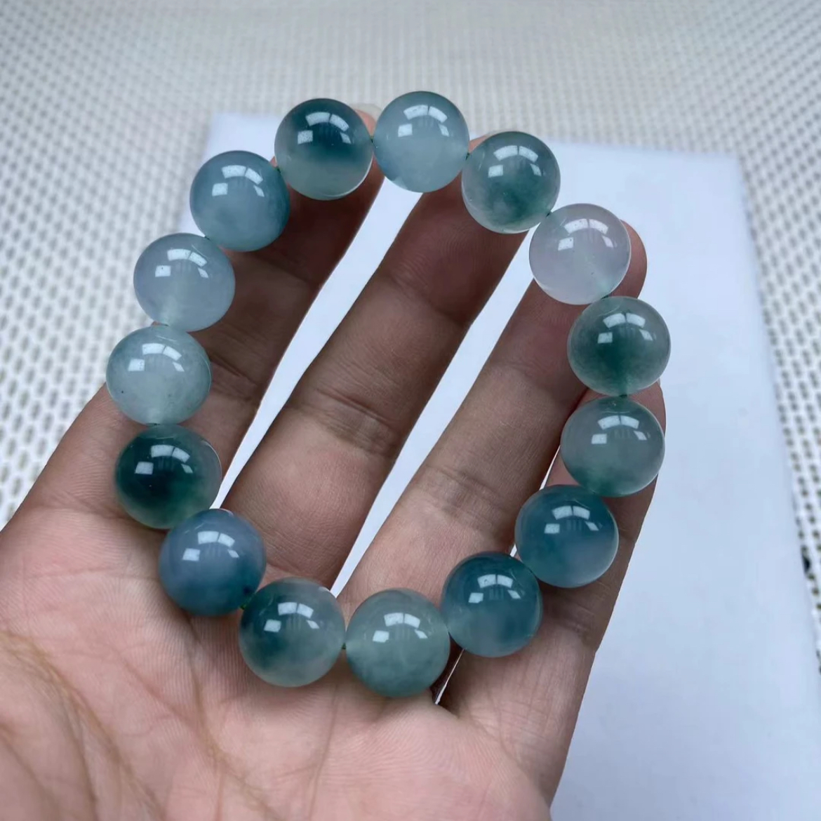 F410糖心飘花14mm手串经典精品时尚气质百搭情侣款多样性发其一