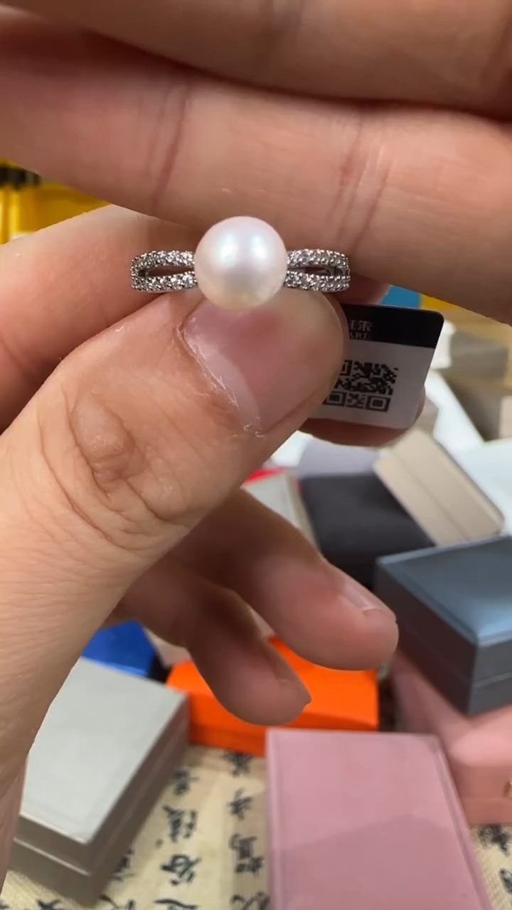 合金戒指淡水珍珠GP817-1DOwi070080