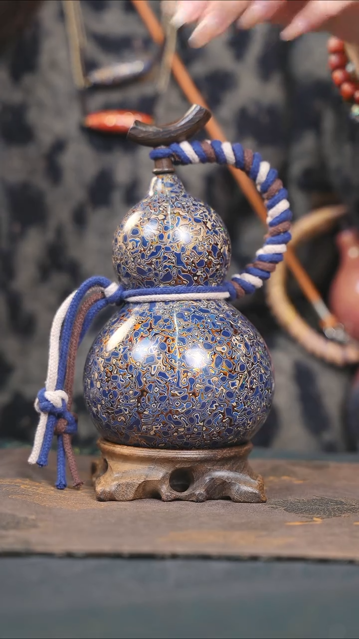 【闪购商品】RX211漆艺酒葫芦不包手串及旋转底座