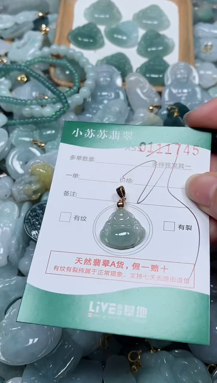 【闪购商品】翡翠颈饰未镶嵌闪购商品0111745