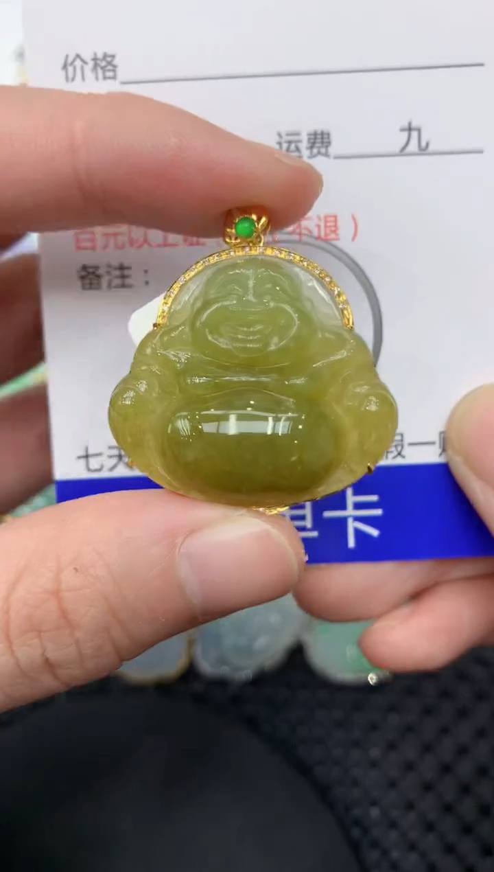 【闪购商品】翡翠颈饰18K金镶嵌11111111111