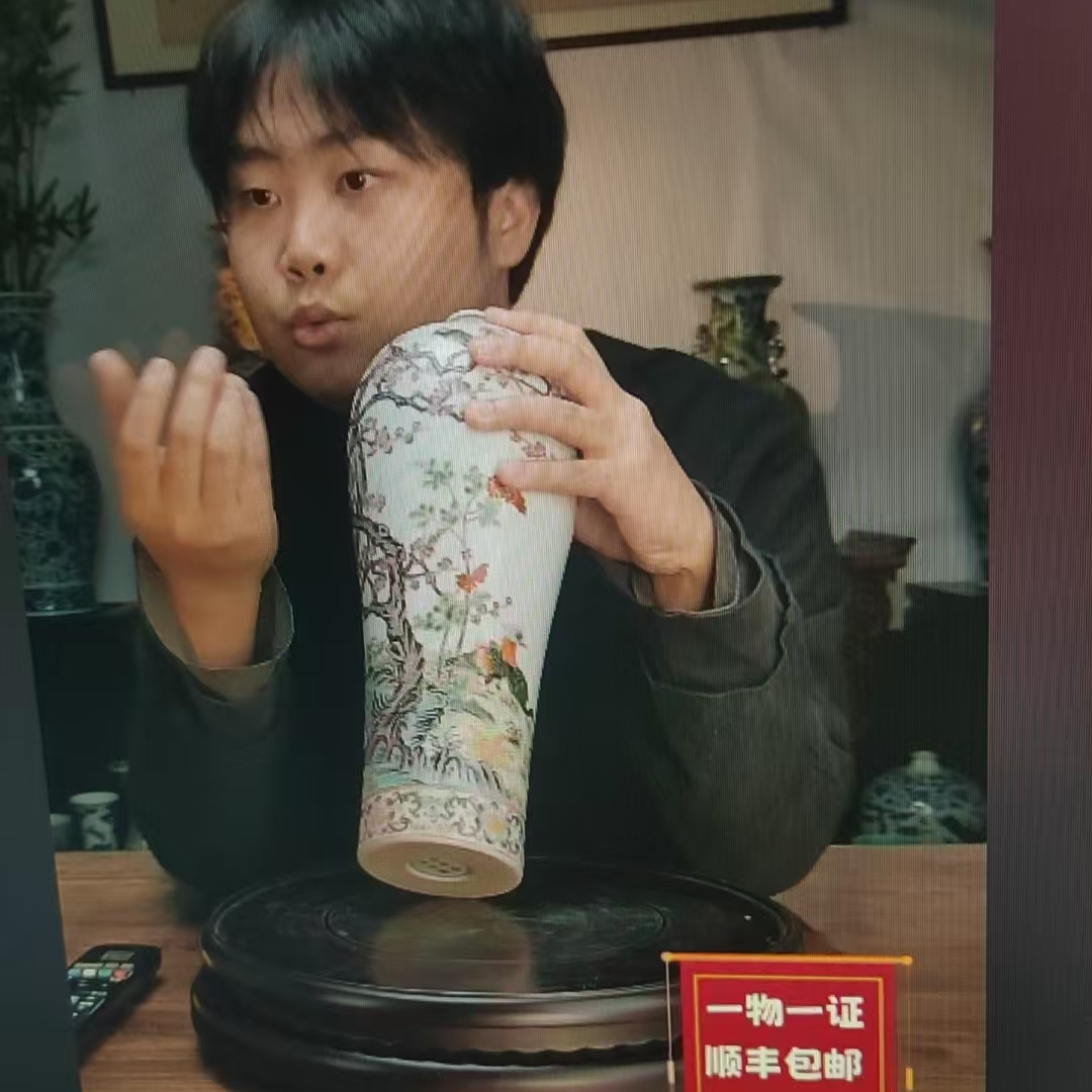 粉彩喜上眉梢赏瓶.......