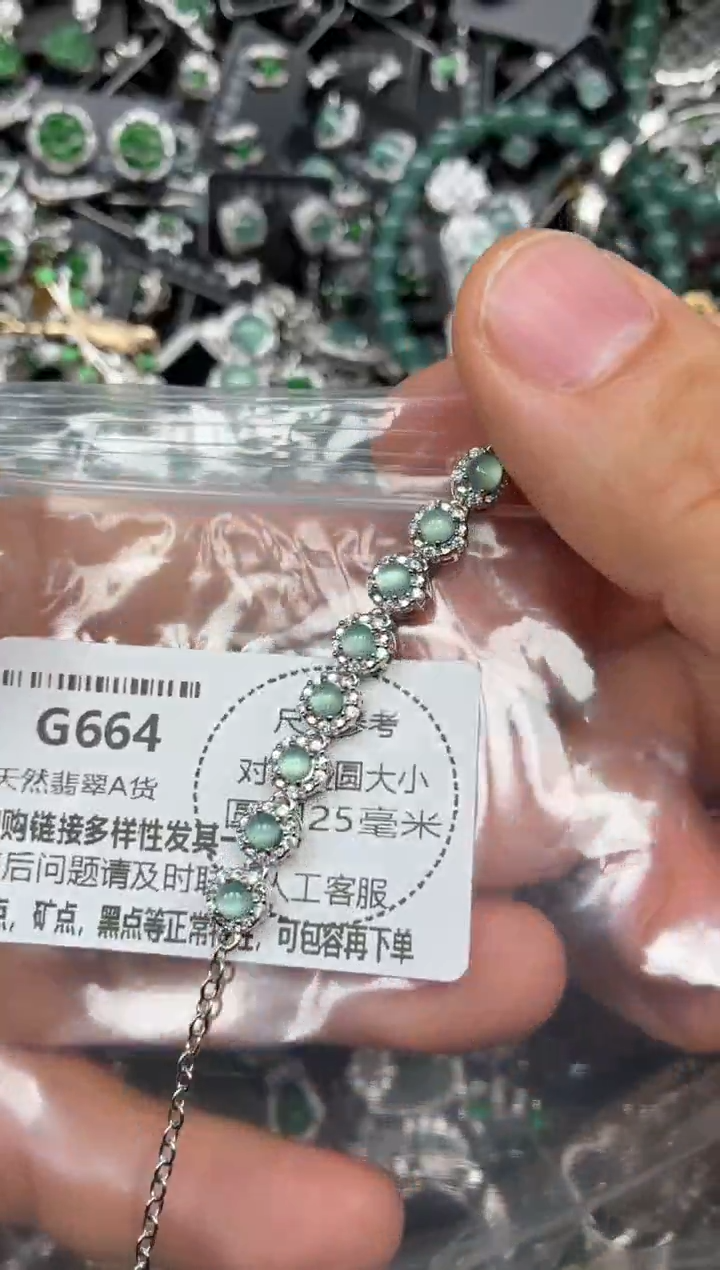 颈饰未镶嵌翡翠G664手链