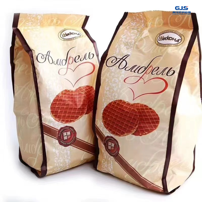 俄罗斯原装进口阿孔特安布瓦夫夹心拉丝饼干408g/包