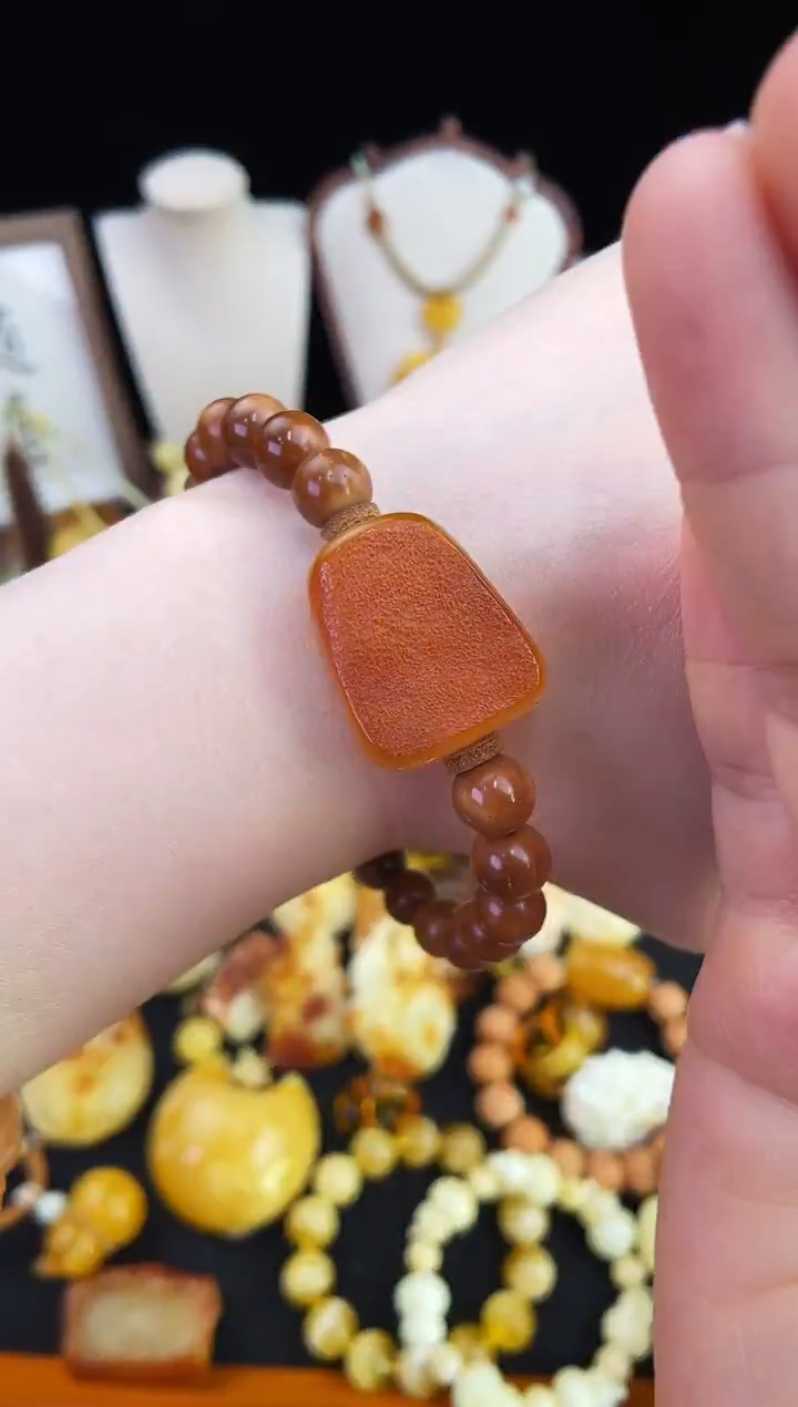 琥珀未镶嵌珠宝奇石柒月