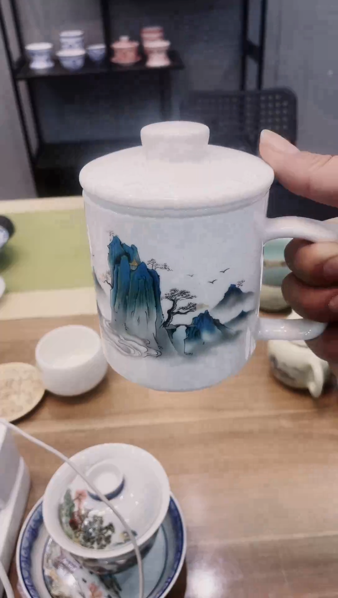 【闪购商品】【席欢李商城】千里江山办公杯