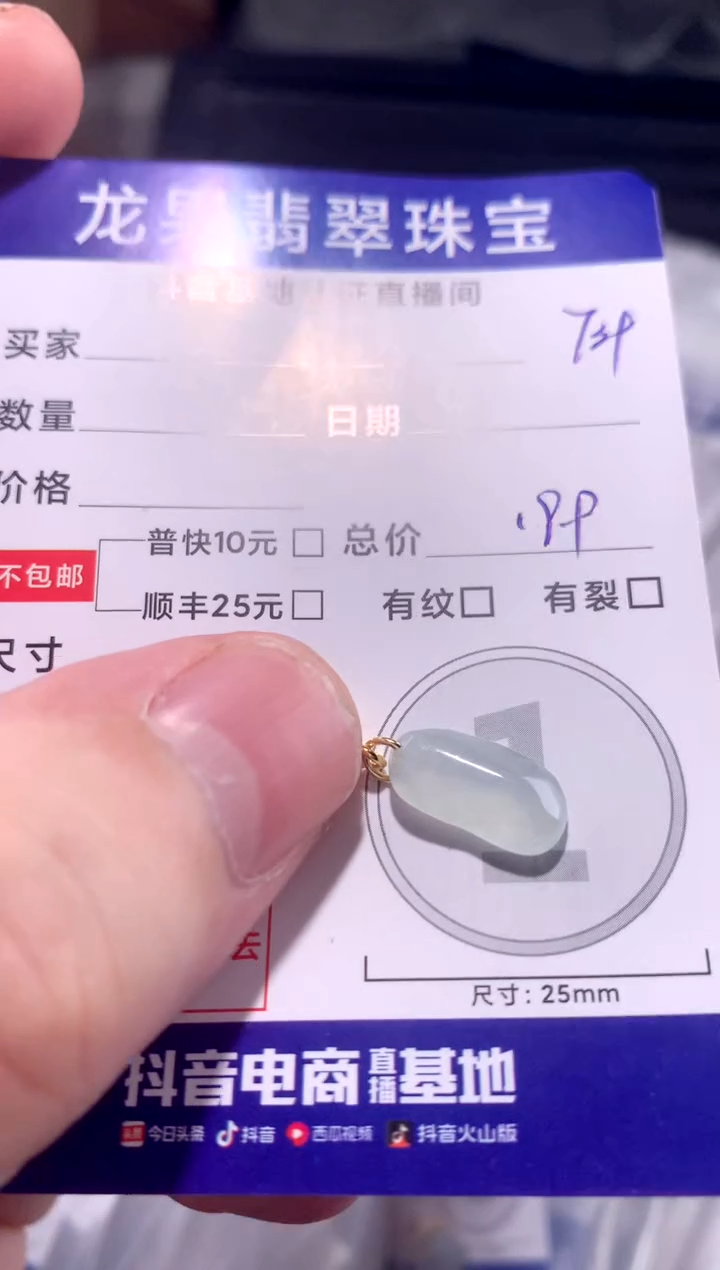 颈饰未镶嵌翡翠随形冰胶739