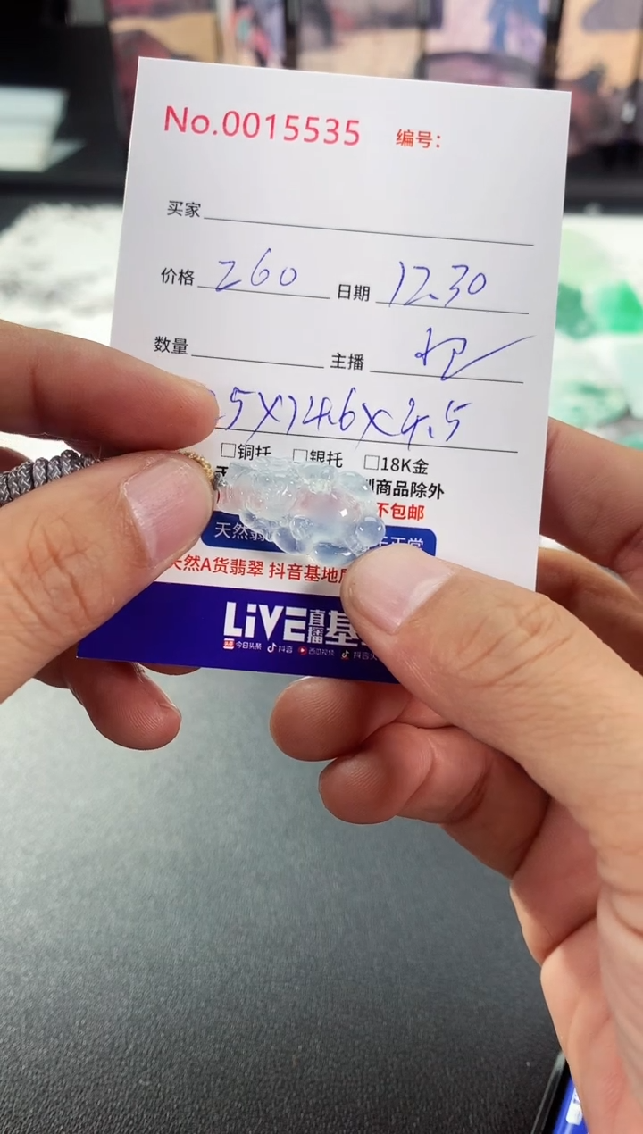 颈饰未镶嵌翡翠小猪