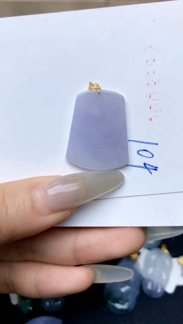 【闪购商品】翡翠颈饰18K金镶嵌天然A货翡翠