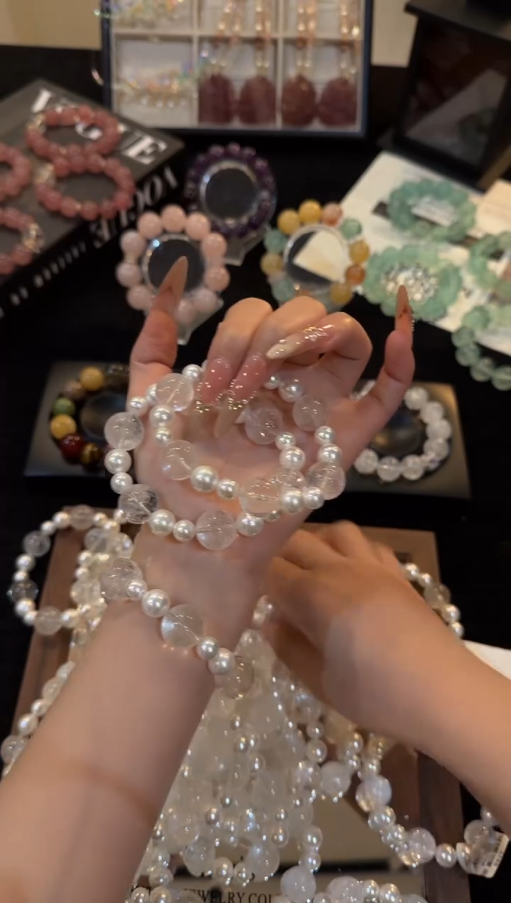 未镶嵌手链水晶白阿赛x3510