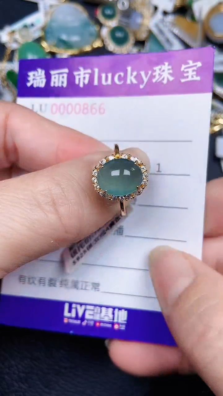 颈饰银S925镶嵌翡翠0866