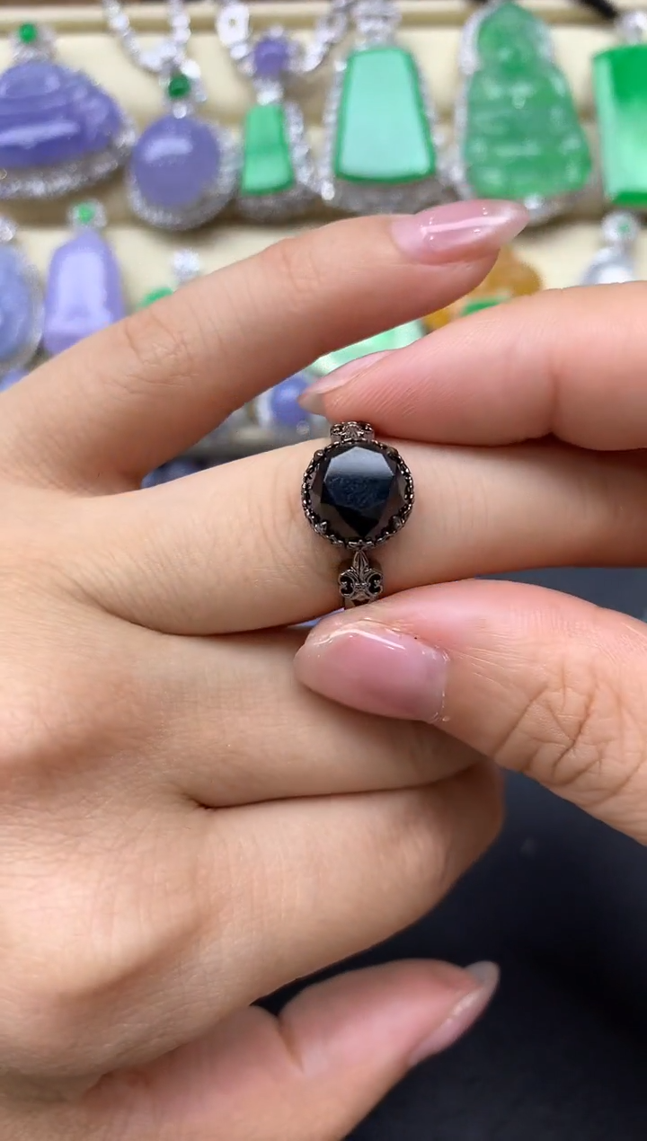 【闪购商品】翡翠戒指18K金镶嵌295-中国好珍宝