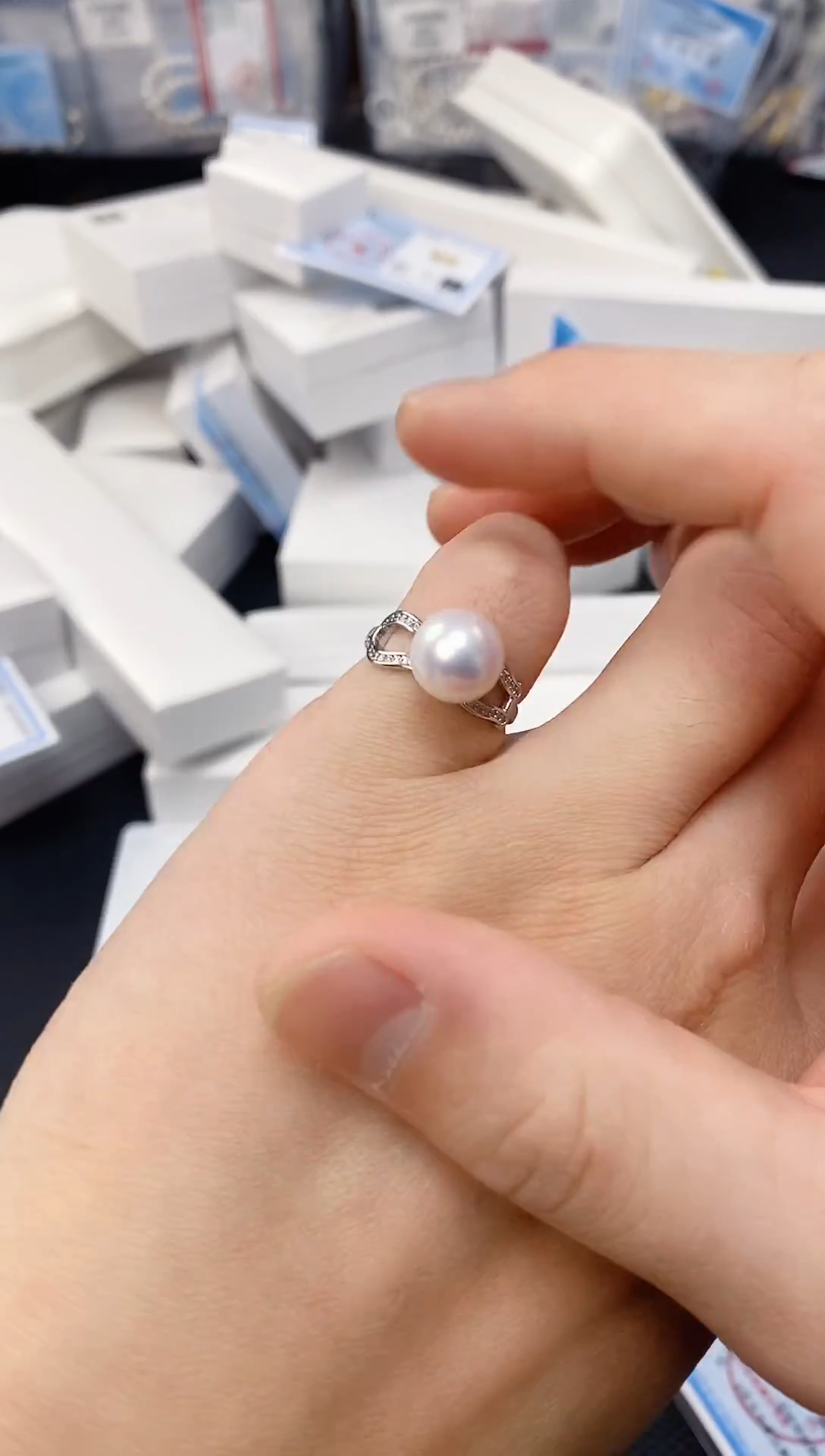 未镶嵌耳饰淡水珍珠JZ1012