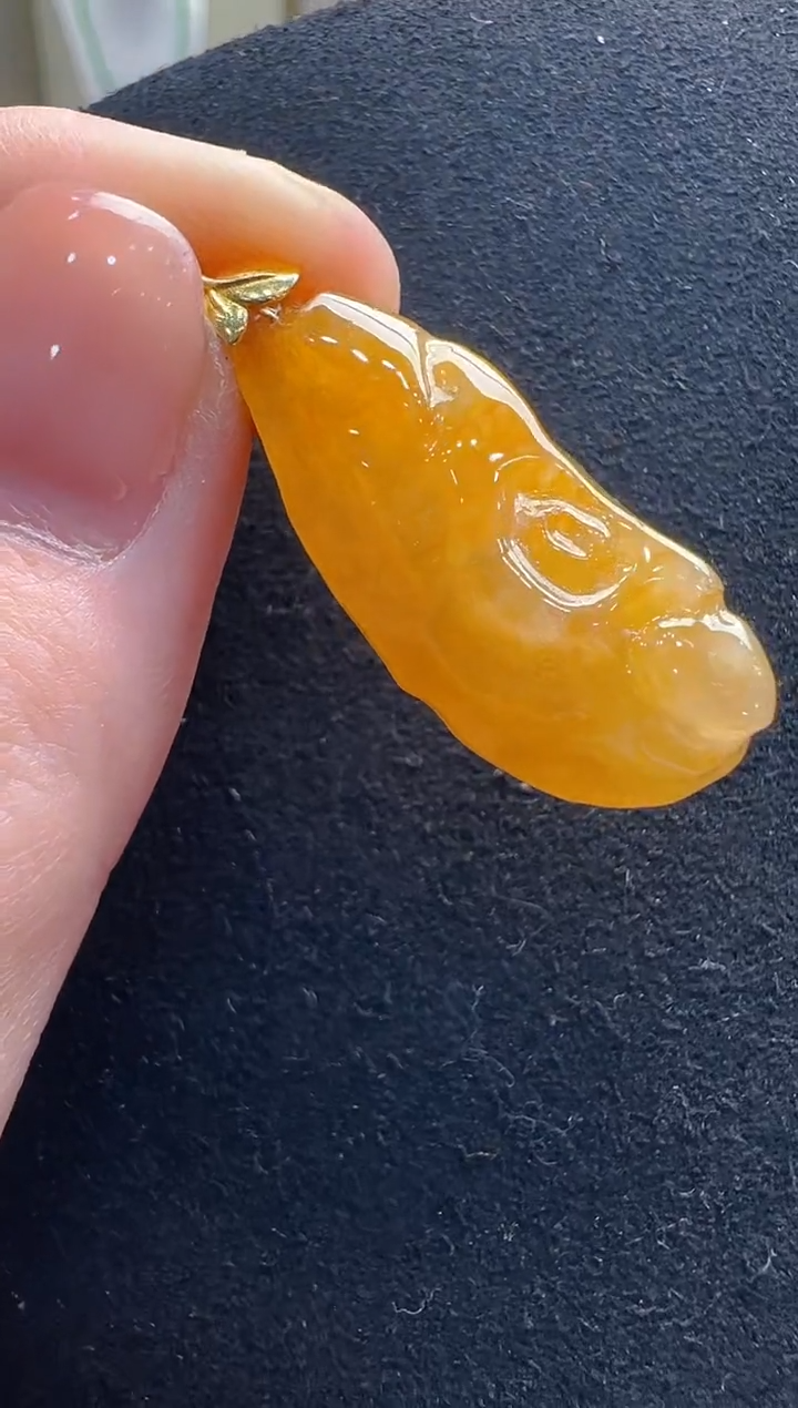 【闪购商品】翡翠吊坠(不含链)18K金镶嵌多样性发货拍一发一