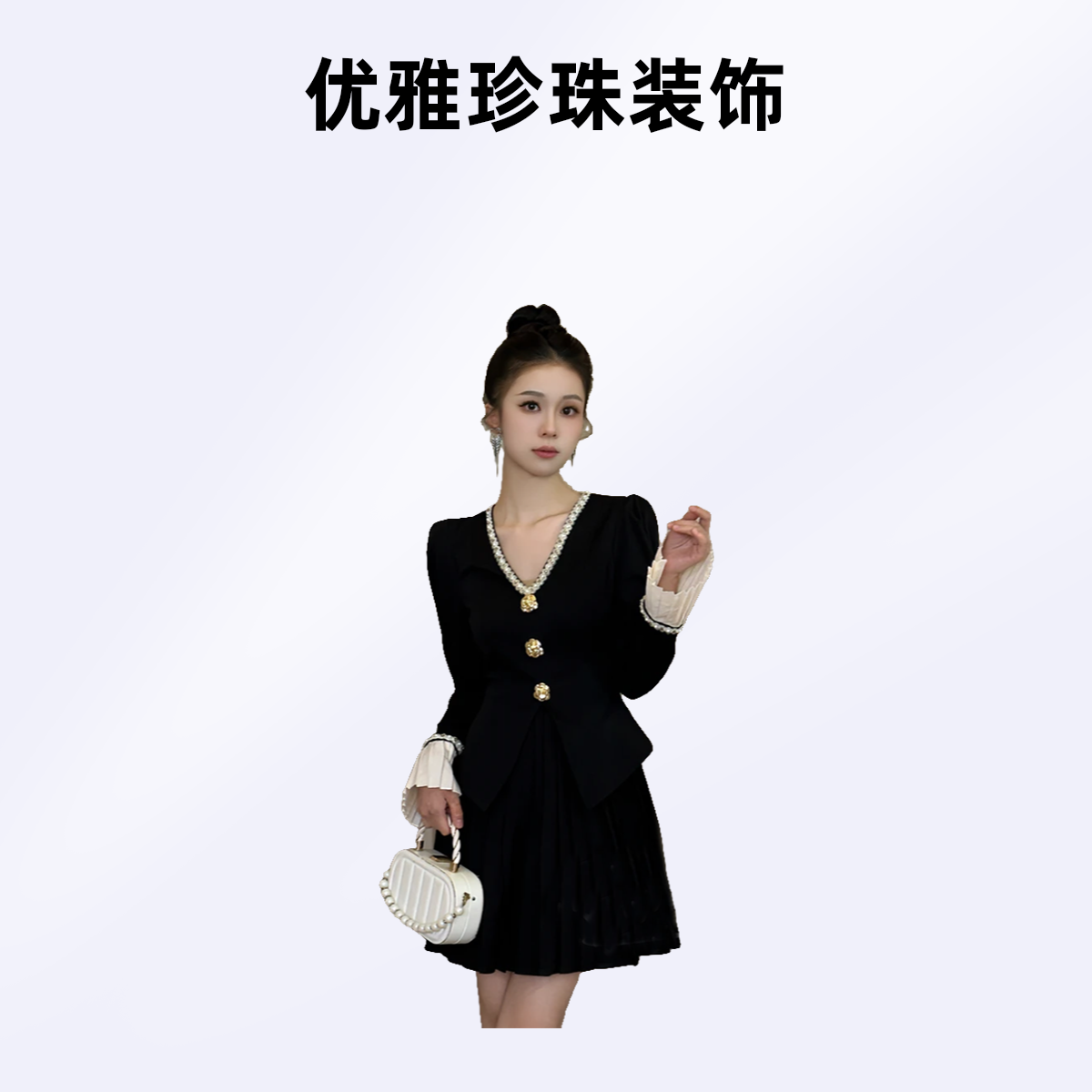 【有里布】2025新款国内设计师法式收腰气质显瘦连衣裙女D0311