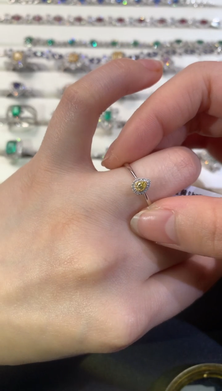 【闪购商品】钻石戒指18K金镶嵌R247|1680