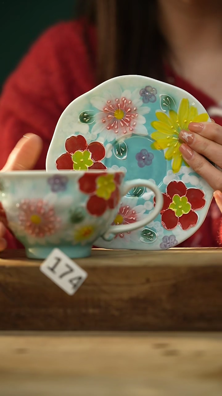 【闪购商品】瓷片设计师手作款 落单设计师咖啡杯 